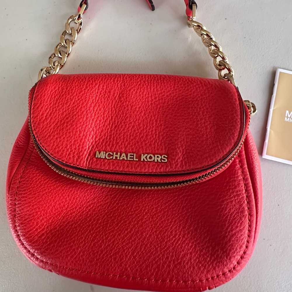 MICHAEL KORS BEDFORD CROSSBODY/SHOULDER LEATHER BAG. - Picture 8 of 16